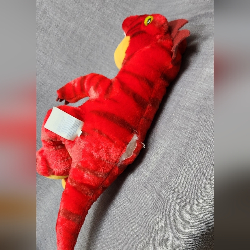 Build-A-Bear Red Raptor Plush. - Picture 4 of 5